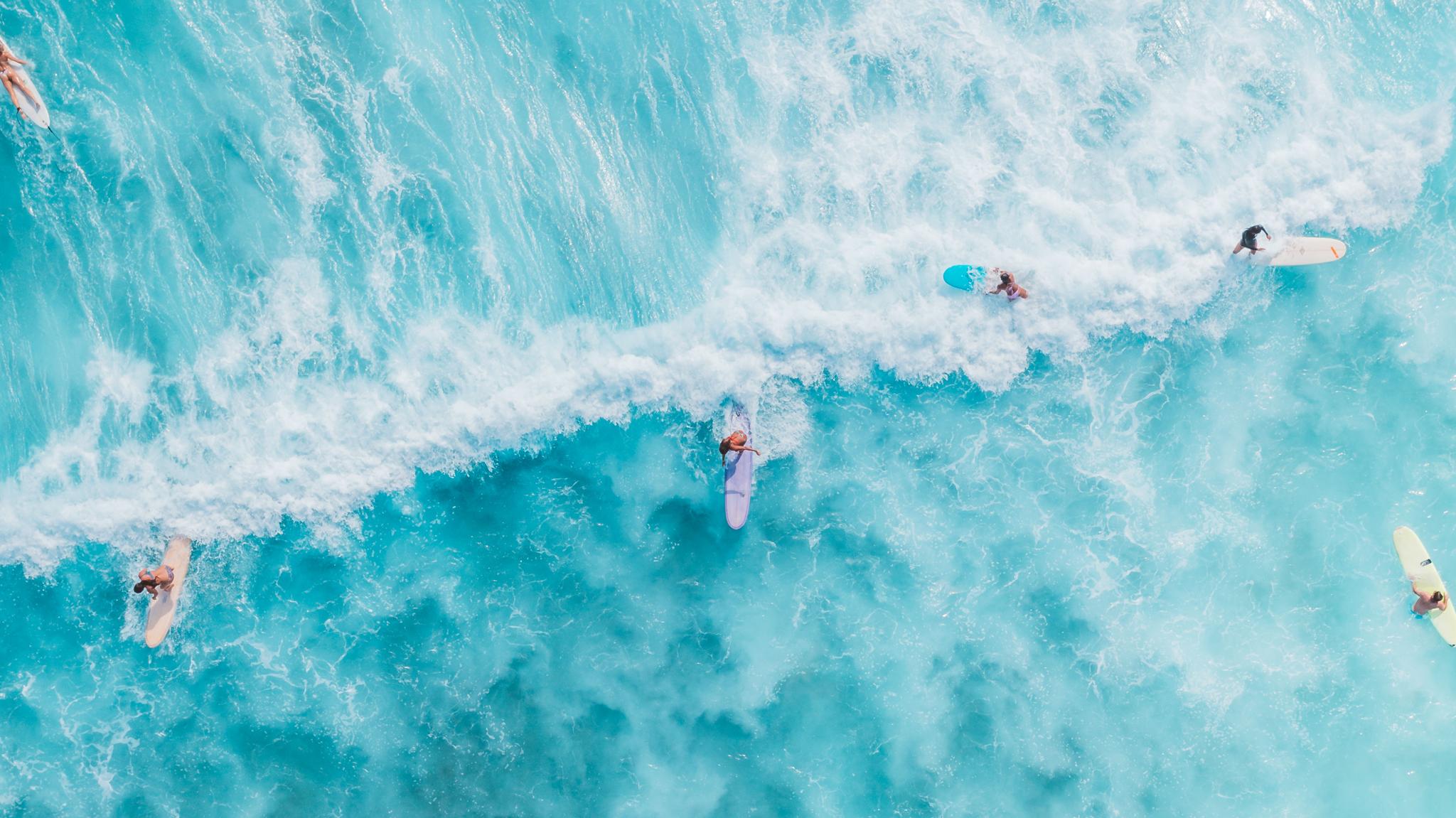 Surfing in Hiriketiya